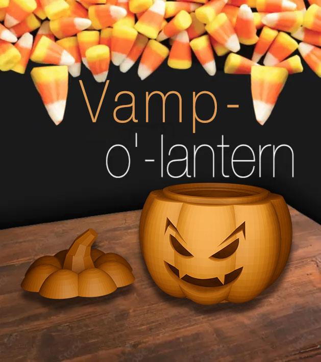 Vamp-o-lantern remix of Pumpkin Stash 3d model