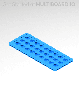 4x10 MU - Point Hole MU - MultiBoard Plate 3d model