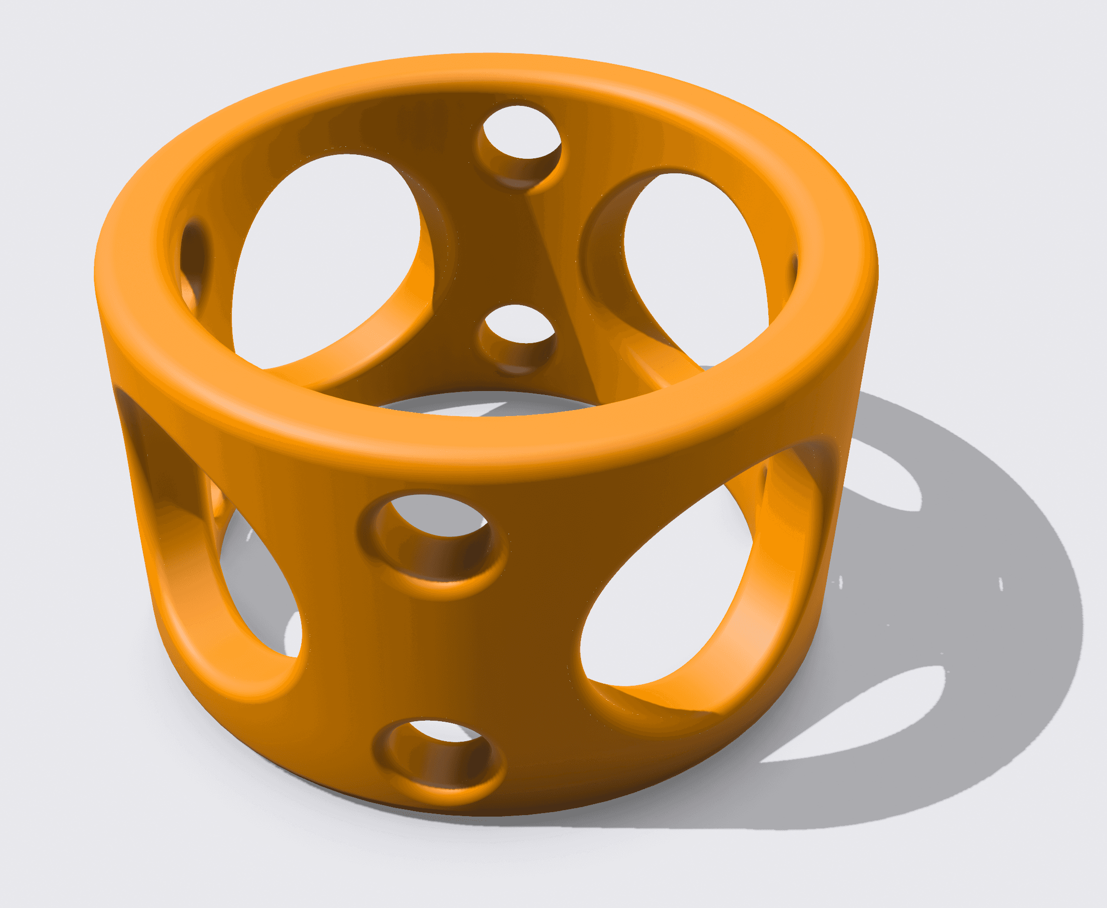 Holes Napkin Ring 3d model