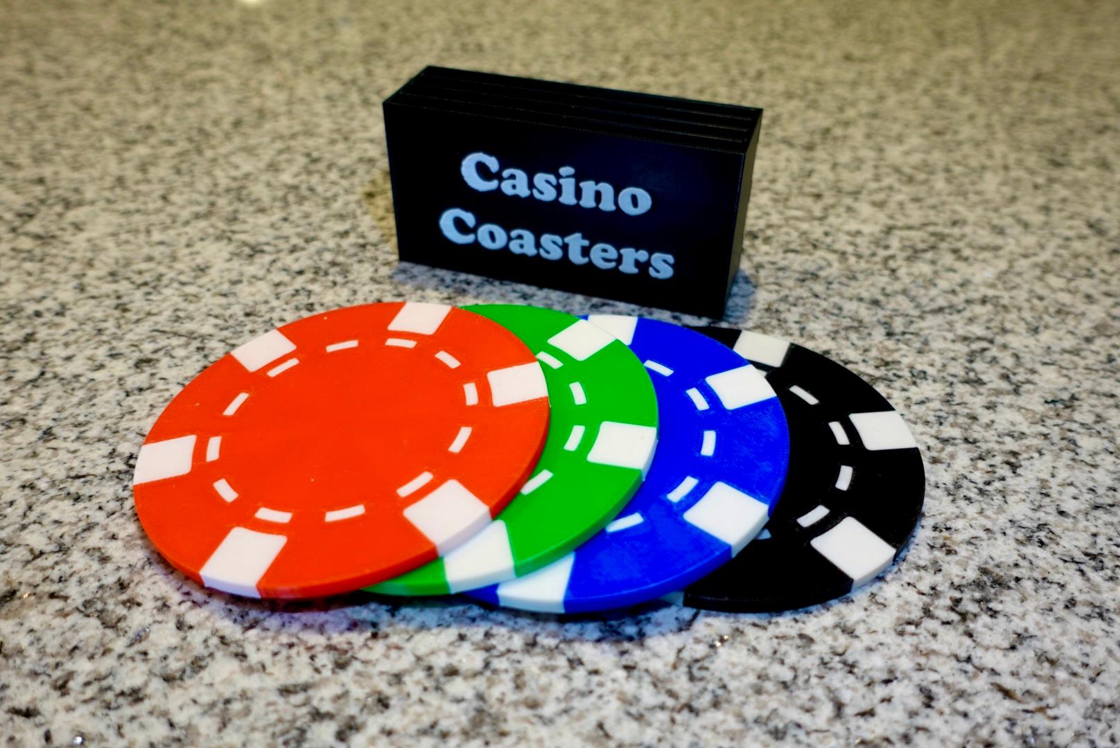 Casino Coasters (Drink Coaster Set) 3d model