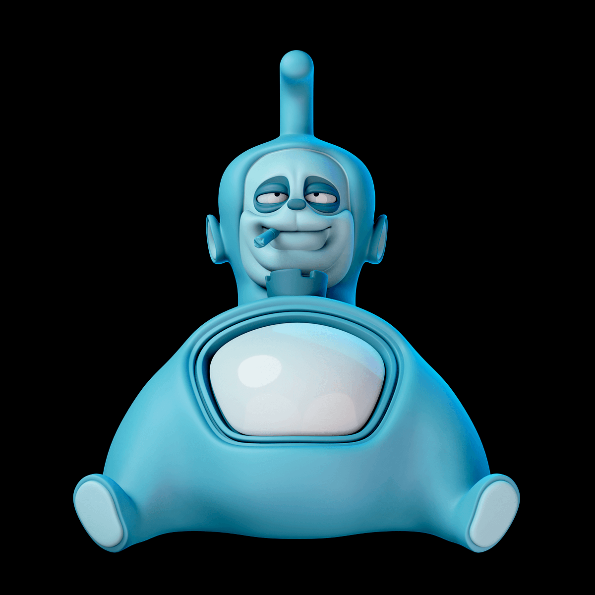 Netflix 'n' Chill Tellytubby 3d model