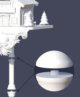Letter To Santa Mailbox 3d model