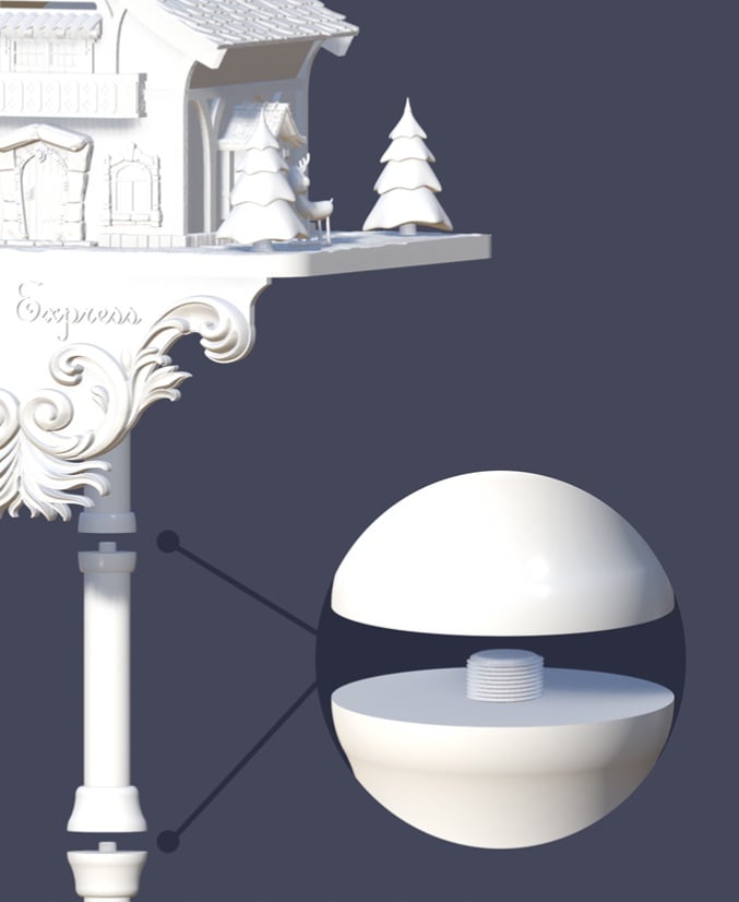 Letter To Santa Mailbox 3d model
