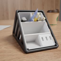 Modern Desk Organizer 3d model