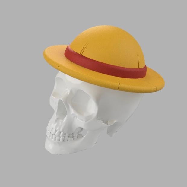 luffy skull 3d model
