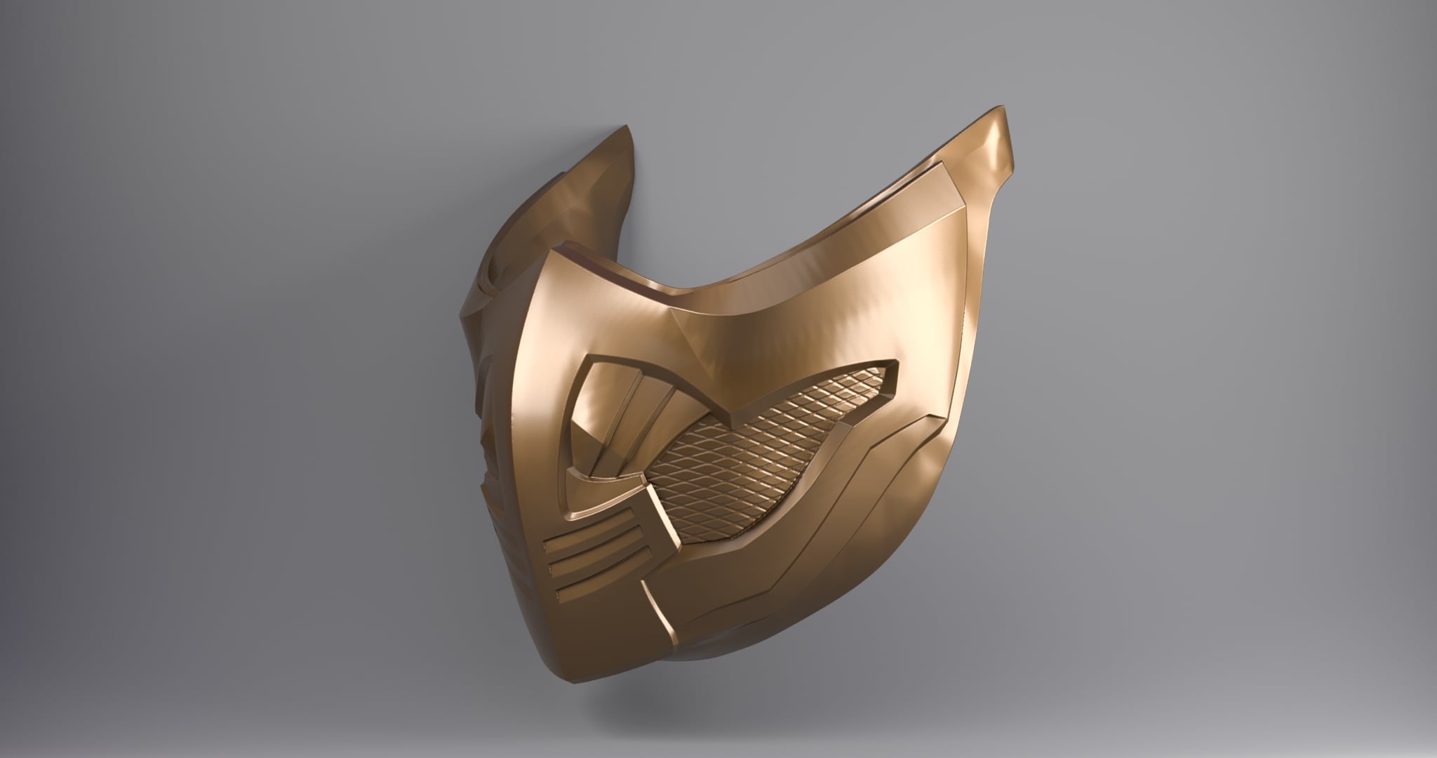 Mortal Kombat - Scorpion Mask Cosplay 3d model