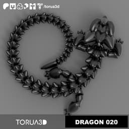 Articulated Dragon 020 3d model