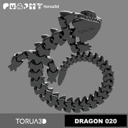 Articulated Dragon 020 3d model