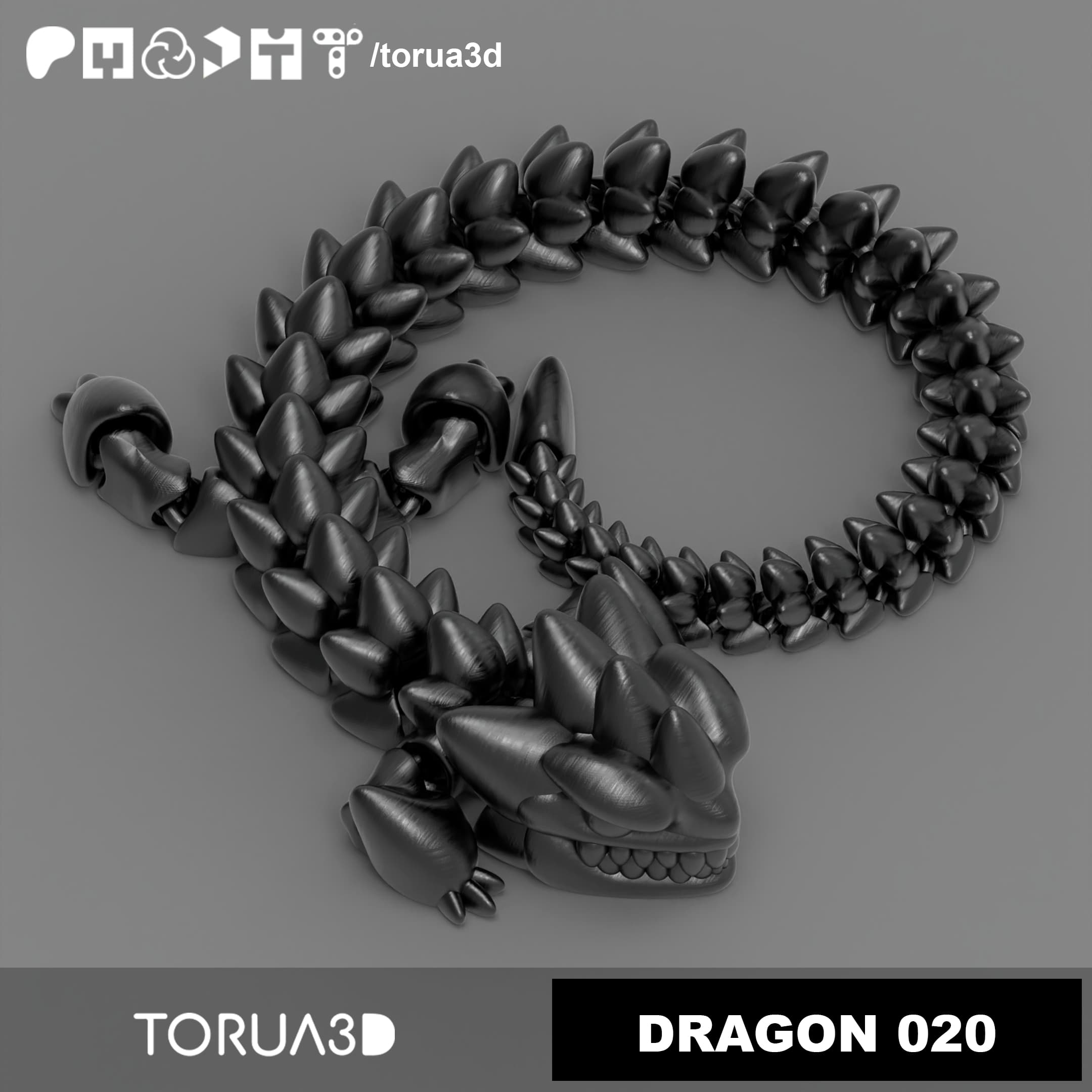 Articulated Dragon 020 3d model