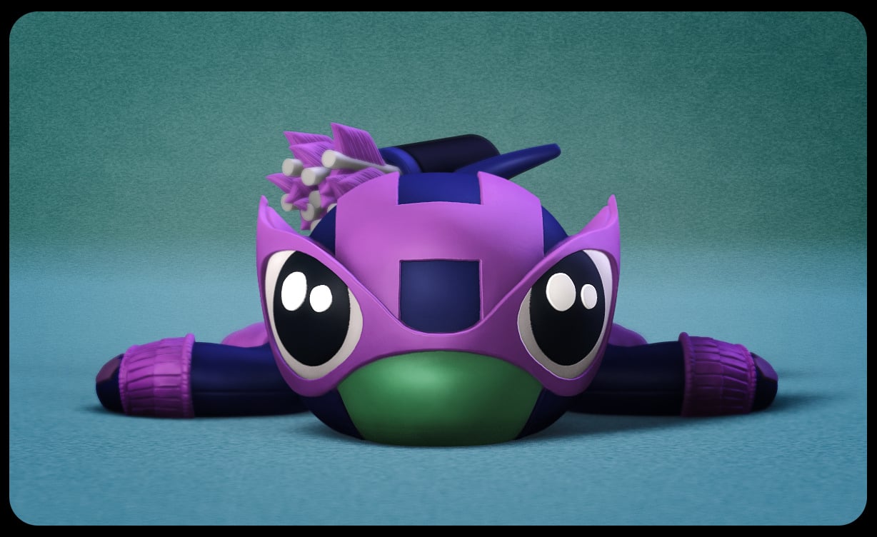Super Turtle Hawkeye 3d model