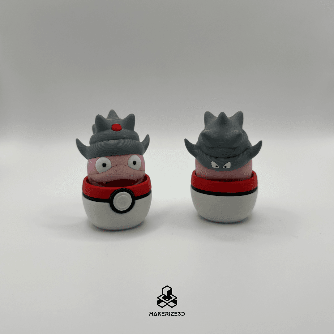 Slowpoke, Slowbro & Slowking Clickers 3d model