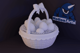 CESTA DE OVOS DE PASCOA.stl 3d model