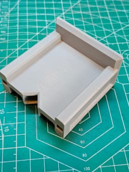 Track Bed - 2.5 Inch End Piece.stl 3d model