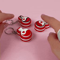 Love Potion Clickers! Clicky Toy San Valentine Keychain 3d model