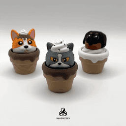 Ice Cream Buddies Clickers 3d model