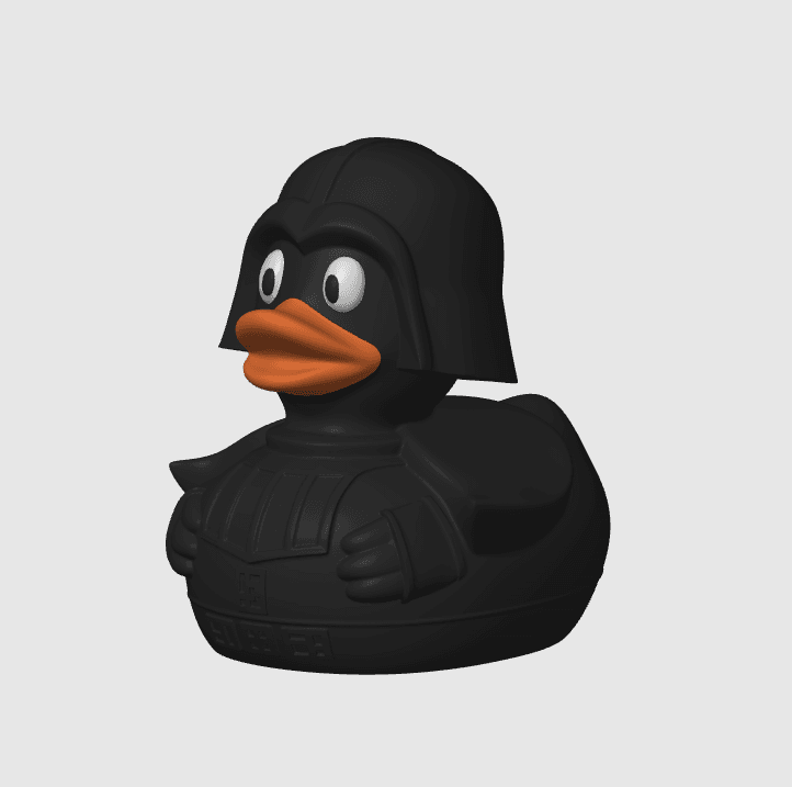 Rubber Debugger Duck Darth Vader 3d model