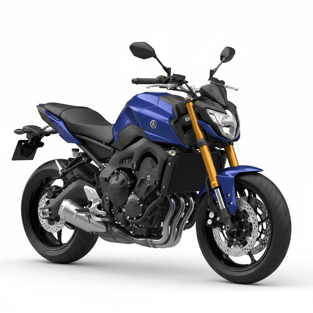 Motorcycle : Yamaha FZ8 Street Naked Motorcycle 3d model