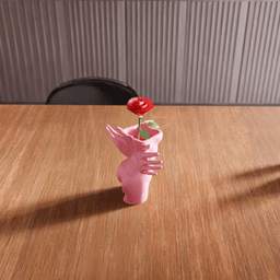Surrealist Winged Hands Female Torso Vase 3d model