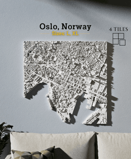 Oslo, Norway - S, M, L, & XL 3d model