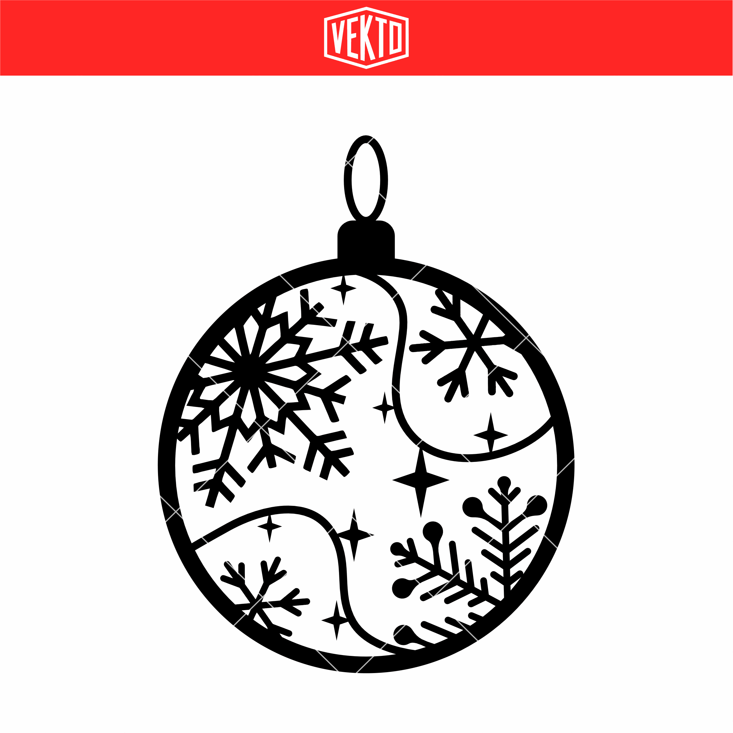 Snowflake Ornament STL 3d model