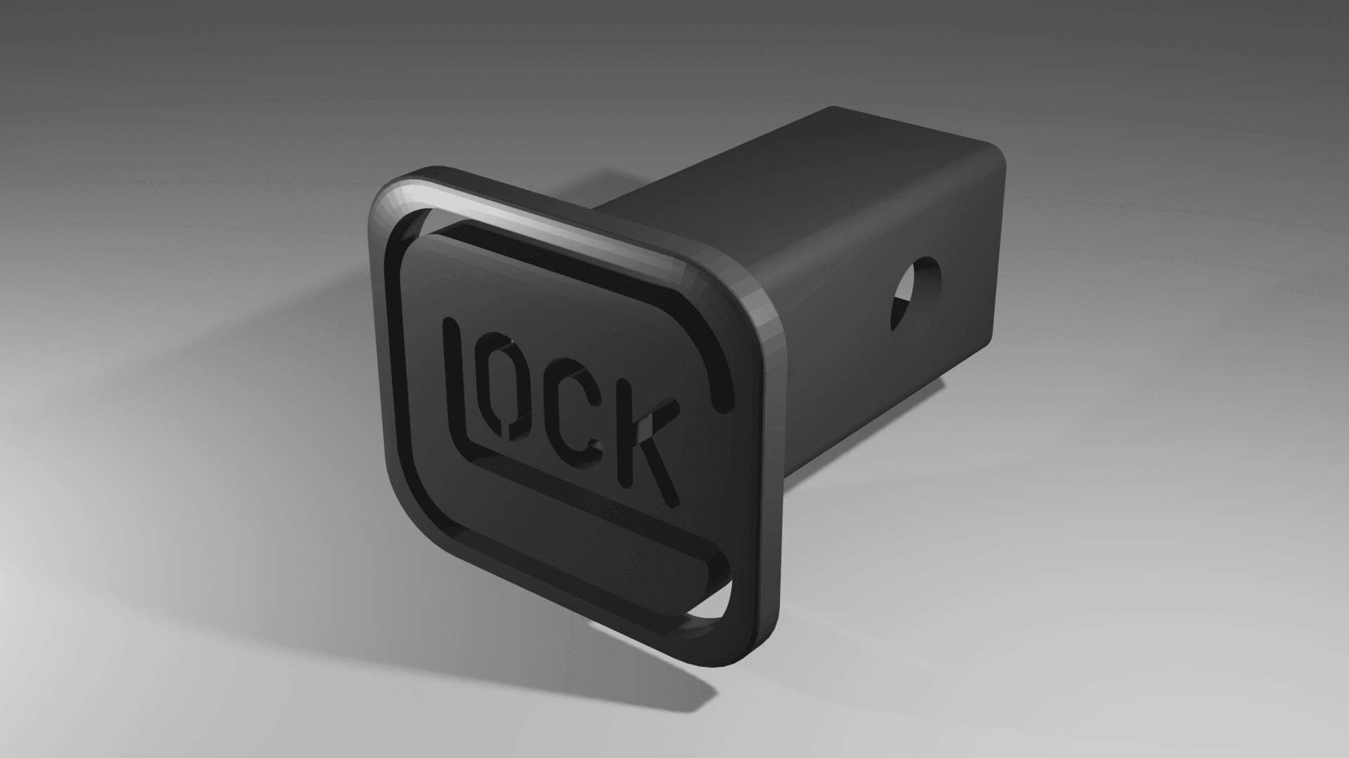 Glock Trailer Hitch Cover 3d model
