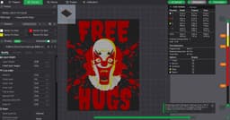 Halloween Killer Clown Free Hugs Decoration 3d model