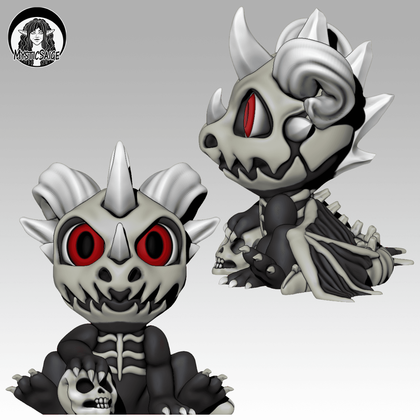 Skelly Dragon Hatchling 3d model