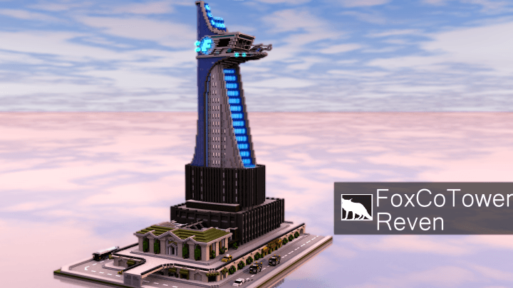 Minecraft Avengers Tower 3d model