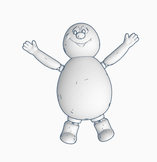 Articulated Frosty The Snowman  3d model