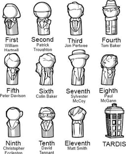 Doctor Who Pawns 3d model