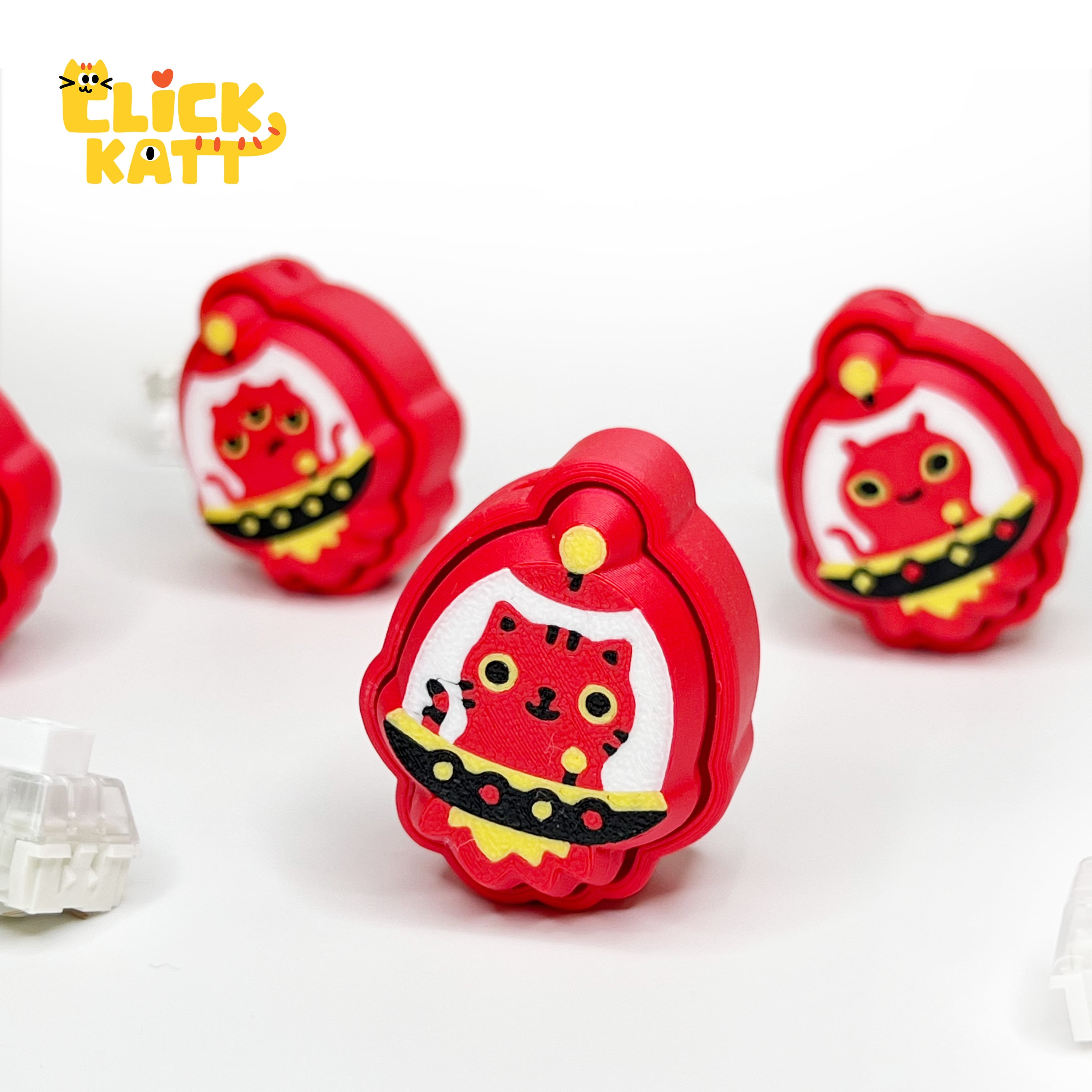 UFO V02 - Clicker Fidget Toy Keychain 3d model