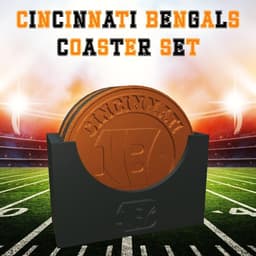 Cincinnati Bengals Coaster Set (NFL) 3d model
