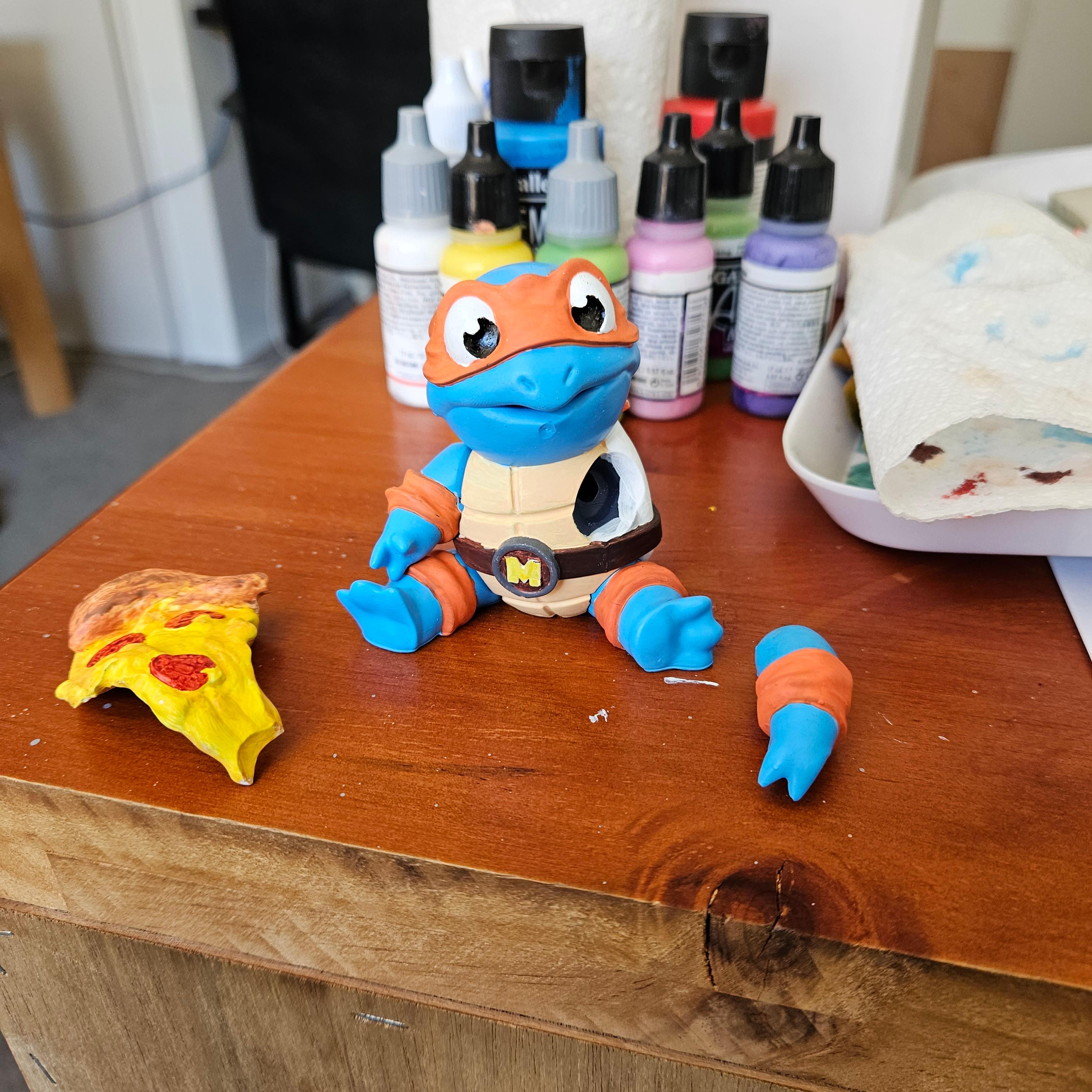 Ninja Squirtle - Mikey 3d model