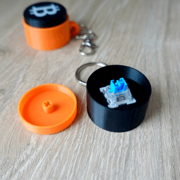 Bitcoin Keycap Fidget Clicker 3d model