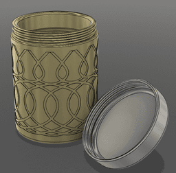 Stash Jar-76mm x 100 mm 3d model