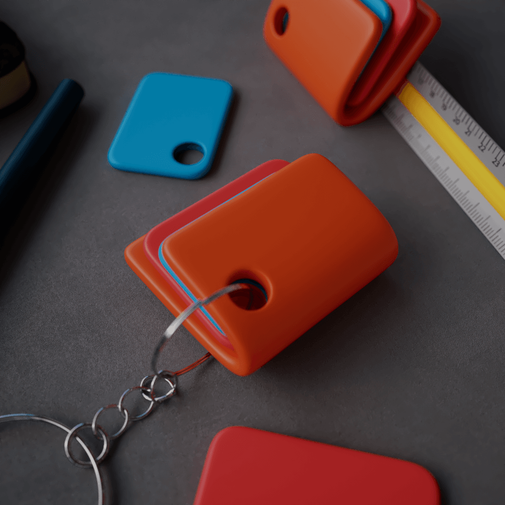 Folder Keychain | Computer Folder Keychain 3d model