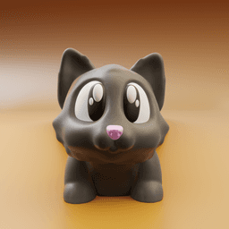 Kara the Cat - Flexi Fidget Cat - 3DPAW 3d model