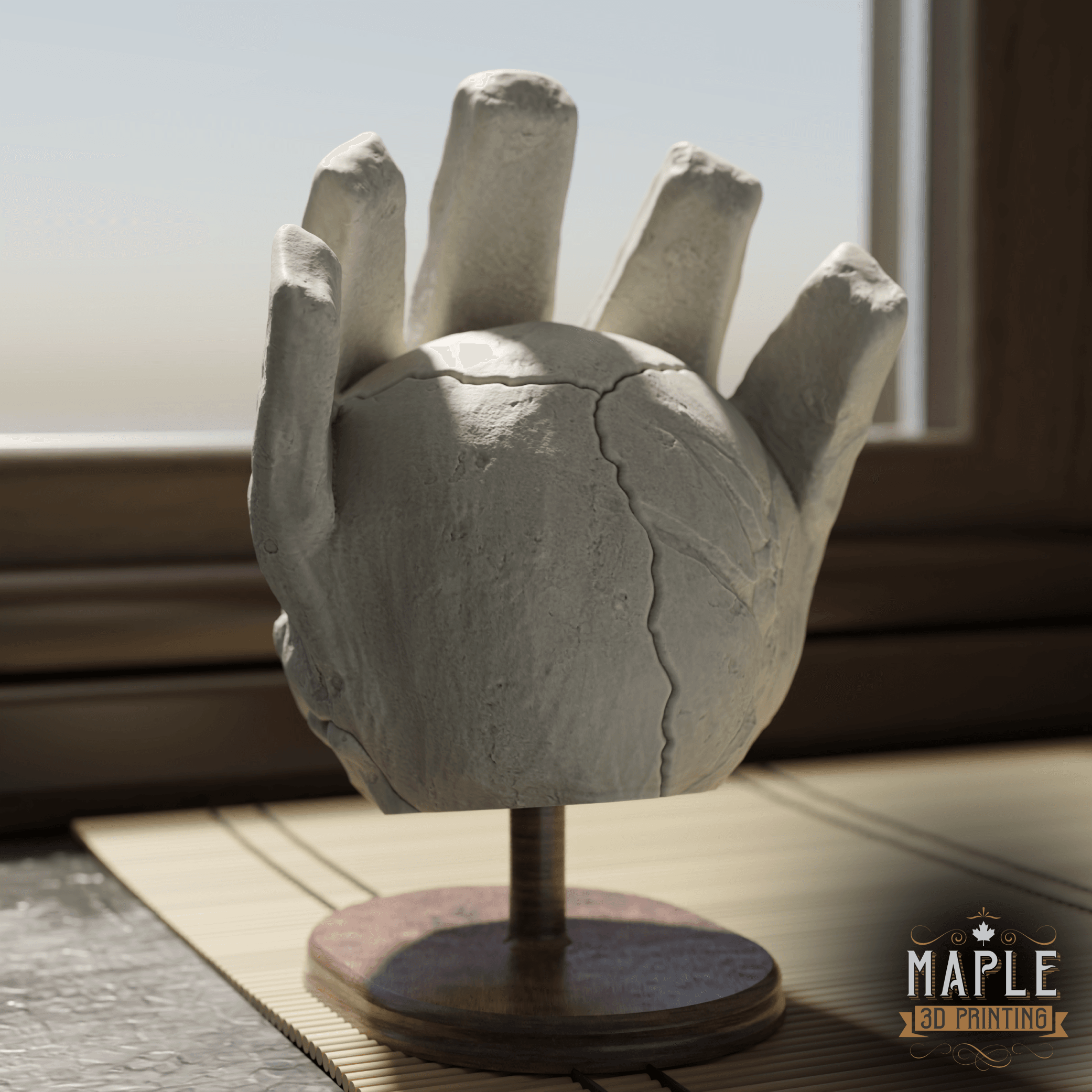 Hitmonchan Skull - Solid & Hollow 3d model