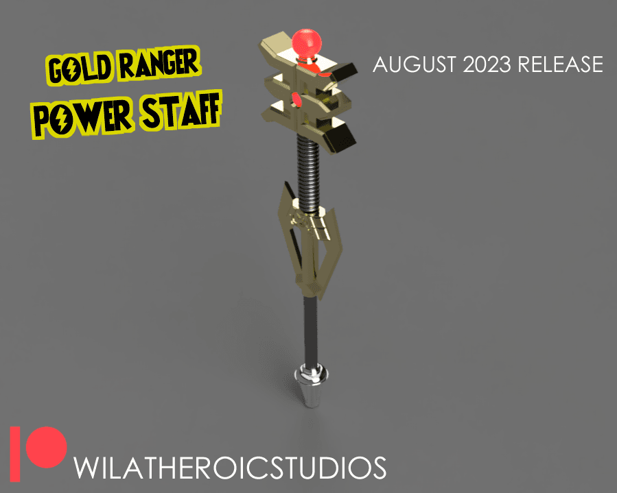 Gold Ranger Power Staff 3d model