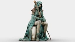 Dustbound Seer Sculpture 3d model
