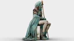 Dustbound Seer Sculpture 3d model