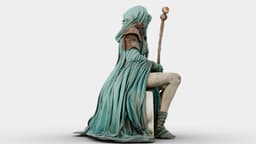 Dustbound Seer Sculpture 3d model