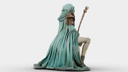 Dustbound Seer Sculpture 3d model