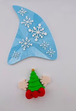Magnetic Snowflake Hat For Modular Gnome Sign 3d model