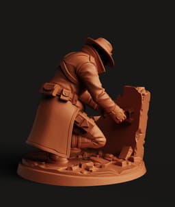 Cypher Valorant Statue | Sentinel Information Broker | Futuristic Stealth Assassin Figure 3d model