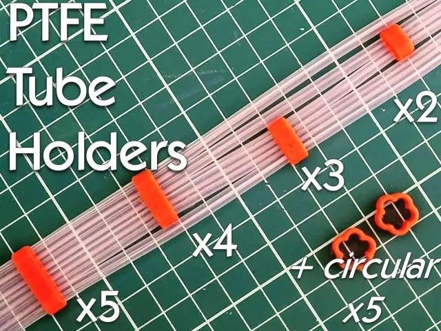 x5 x4 x3 x2 PTFE tube holder - Simplest Design ! 3d model