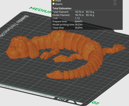 Falkor Luckdragon - Flexi Articulated Dragon STL/3MF, No Supports 3D Print 3d model