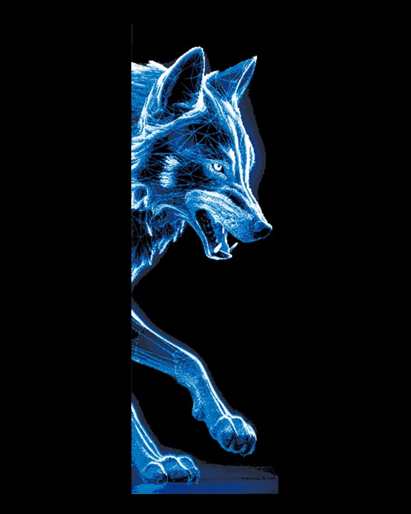Electric Wolves Set of 3 Bookmarks 3d model