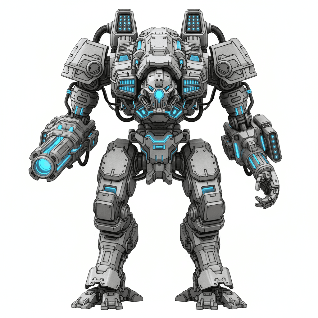 Military Mechs : Assault Plasma Titan Mech 3d model