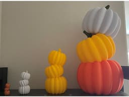 Staggered Pumpkin Stack - Fall/Halloween Decoration 3d model